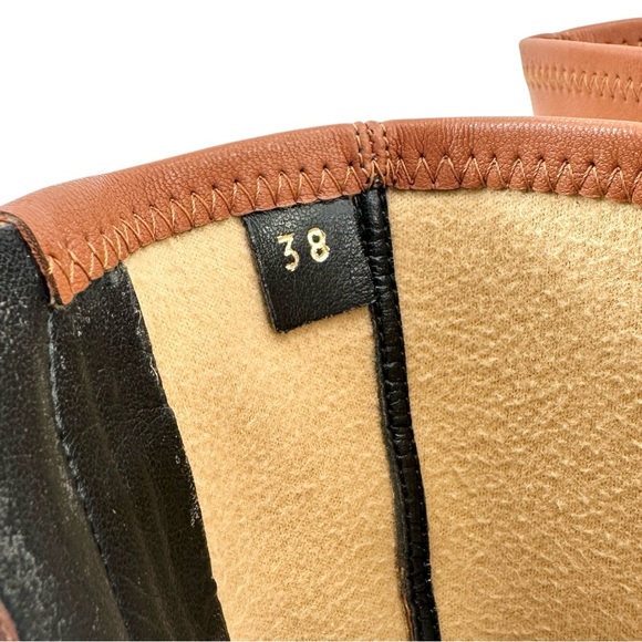 Stella McCartney Skyla Stretch Brown Vegan Leather Chunky Platform Ankle Boots - Picture 13 of 14